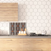 Modernes Taupe Denim und Rostglas Schneidebrett