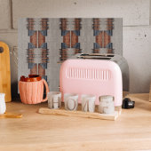 Modernes Taupe Denim und Rostglas Schneidebrett