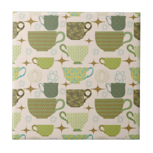 Modernes Teacup des Mittelalters Fliese