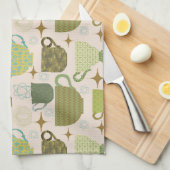 Modernes Teacup des Mittelalters Geschirrtuch (Viertel Falte)