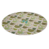 Modernes Teacup Monogramm aus dem Mittelalter Schneidebrett (Ecke)