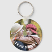 Modernes Team Mommy Custom Foto Schlüsselanhänger (Vorderseite)