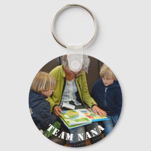 Modernes Team-Nana-Gewohnheits-Foto Schlüsselanhänger