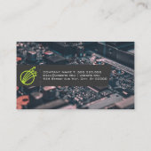 Modernes Tech-Symbol | Computerteile Visitenkarte (Rückseite)