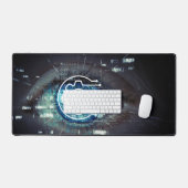 Modernes technologisches Muster Schreibtischunterlage (Tastatur & Maus)