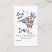 Modernes Teddy Bear Baby Duschkabine Windelwanne Begleitkarte (Vorderseite)