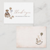 Modernes Teddy Bear Teddy Kinderzimmer Vintag Wass Mitteilungskarte (Vorne/Hinten)