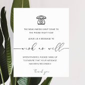 Modernes Telefonbuch | Audio Guestbook Sign Poster