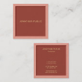 Modernes Template Beruflich Elegantes Design Luxus Quadratische Visitenkarte (Vorne/Hinten)