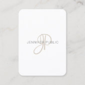 Modernes Template Elegant Modernes Mit Monogramm Visitenkarte (Vorderseite)