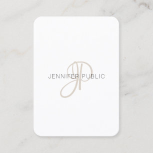 Modernes Template Elegant Modernes Mit Monogramm Visitenkarte