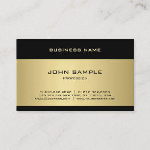 Modernes Template Elegantes Gold Beruflich Moderne Visitenkarte