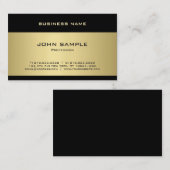 Modernes Template Elegantes Gold Beruflich Moderne Visitenkarte (Vorne/Hinten)