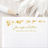 Modernes Template Gold Confetti Handschrift Elegan (Insitu)