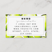 Modernes Tennislehrer-Muster für Fun Ball Visitenkarte (Rückseite)