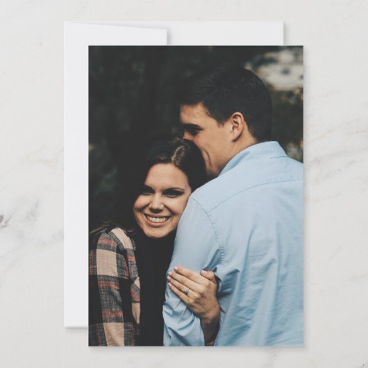 Modernes Terracotta Arch Foto Hochzeit Save The Date (Rückseite)
