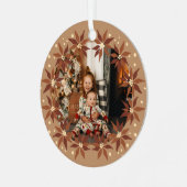 Modernes Terracotta-Foto Ornament Aus Metall (Vorderseite links)