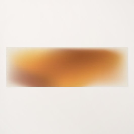 Modernes Terracotta Ombre Gradient Mongram Script Yogamatte (Rückseite (Horizontal))