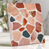 Modernes Terrazzo-Design mit erdigen Farben Fliese