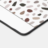 Modernes Terrazzo Fliesenmuster Personalisiert Schreibtischunterlage (Ecke)