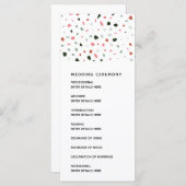Modernes Terrazzo-Muster für Hochzeitsfeier Programm (Vorne/Hinten)