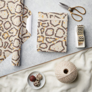 Modernes Terrazzo-Muster Geschenkpapier