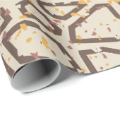 Modernes Terrazzo-Muster Geschenkpapier (Rolleneckpunkt)