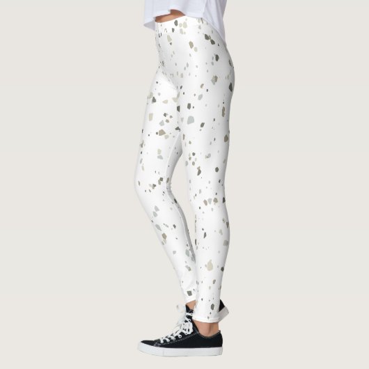 Modernes Terrazzo-Muster Leggings (Links)