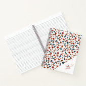 Modernes Terrazzo Muster Monogram Notizblock (Innenseite)