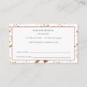 Modernes Terrazzo-Muster Visitenkarte (Rückseite)