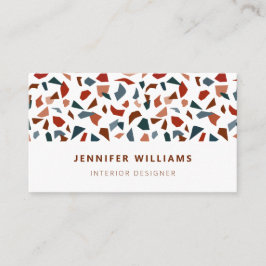 Modernes Terrazzo-Muster Visitenkarte