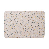 Modernes Terrazzo Muster weich neutral Badematte (Vorderseite)