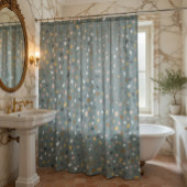 Modernes Terrazzo Muster weich neutral Duschvorhang