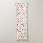 Modernes Terrazzo Muster weich neutral Seitenschläferkissen (Rückseite (Vertikal))