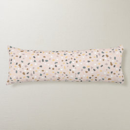 Modernes Terrazzo Muster weich neutral Seitenschläferkissen