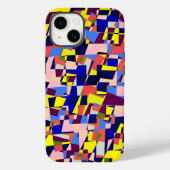 Modernes Terrazzo-Stilmuster Case-Mate iPhone Hülle (Rückseite)