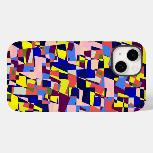 Modernes Terrazzo-Stilmuster Case-Mate iPhone Hülle (Rückseite (Horizontal))