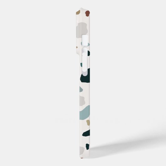 Modernes Terrazzo Stone Texturmuster Case-Mate iPhone Hülle (Rückseite / Links)