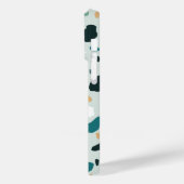 Modernes Terrazzo Stone Texturmuster Case-Mate iPhone Hülle (Rückseite / Links)