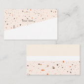 Modernes Terrazzo Visitenkarte (Vorne/Hinten)