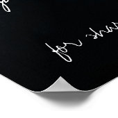 Modernes Text Overlay Foto Hochzeitsempfang Poster (Ecke)