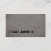 Modernes Texture Gray Bold Consultant Visitenkarte (Vorderseite)