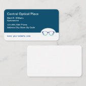 Modernes Thema Optometriker und Augenbekleidung Visitenkarte (Vorne/Hinten)