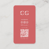 Modernes Tierfutter Grooming Hund Groomer Foto Cor Telefonnummerkarte (Rückseite)