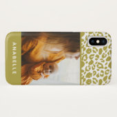 Modernes Tierleopardenbild Case-Mate iPhone Hülle (Rückseite (Horizontal))