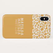 Modernes Tierleopardenbild Case-Mate iPhone Hülle (Rückseite (Horizontal))