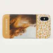 Modernes Tierleopardenbild Case-Mate iPhone Hülle (Rückseite (Horizontal))