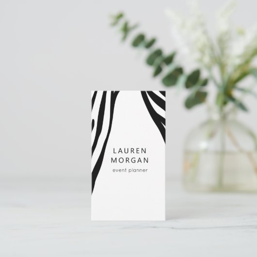 Modernes Tierreich | Vertikale Visitenkarte (Stehend Vorderseite)