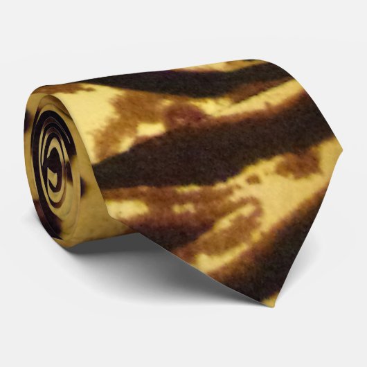 Modernes Tigergestreiftes Muster Männer Krawatte (Gerollt)