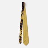 Modernes Tigergestreiftes Muster Männer Krawatte (Rückseite)